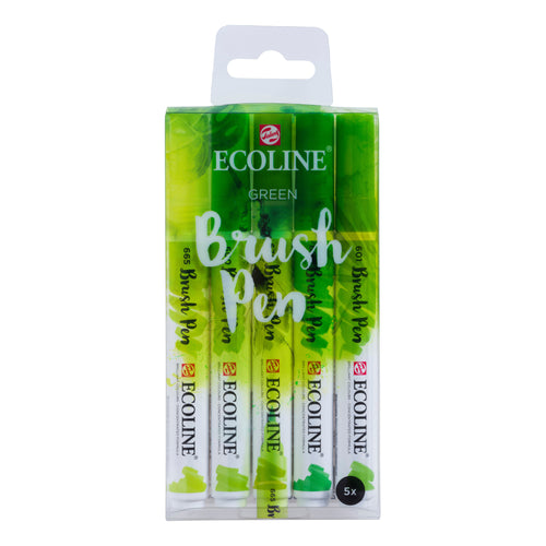 Ecoline Brush Pens Set of 5 - Yellow - 8712079408183