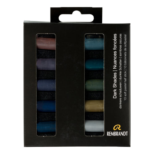 Rembrandt Soft Pastel Set - Assorted Colors, Half Sticks, Wood Box, Set of  30