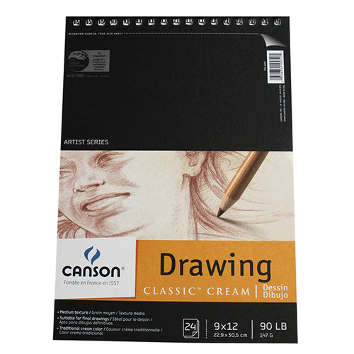 Canson C à Grain Drawing 125 GSM Fine Grain 29.7 x 43.7 cm Paper Spira