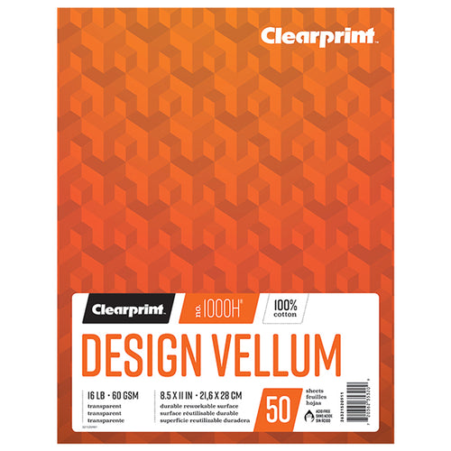 1000H Clearprint 16 lb. Vellum Sheet - Architect Title Block - 24