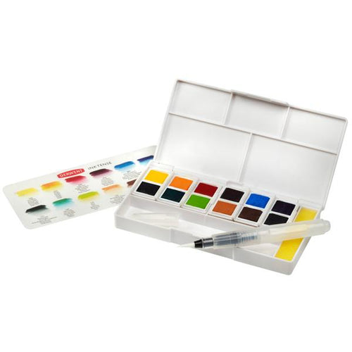 Derwent Metallic Watercolor Paint 12-pan Set - Meininger Art Supply