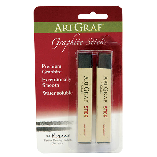 Prima Marketing Water-Soluble Graphite Sticks 6/Pkg-2B, 4B, 6B, 8B