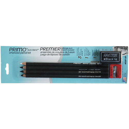 Compressed Charcoal 12 Stick Set – Pentalic