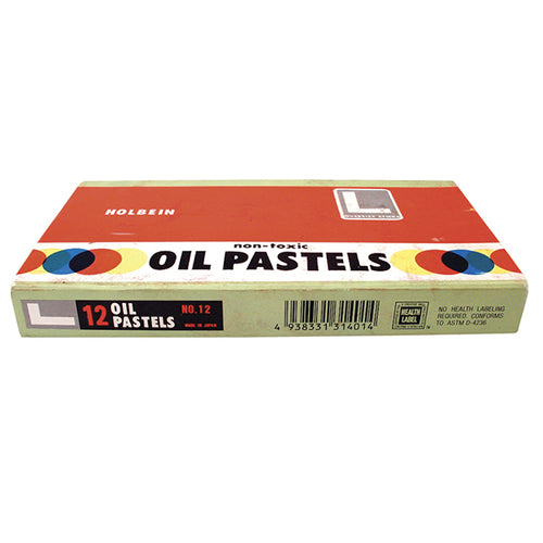 Holbein large round student oil pastels, well pigmented with smooth lay  down of colour. These pastel