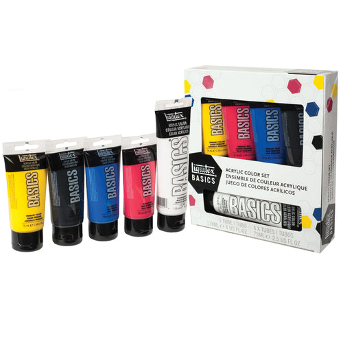 Liquitex BASICS: juego de 48 tubos de pintura acrílica, 0.74 onzas