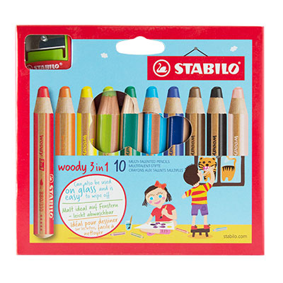Stabilo Woody 3 in 1 - Red