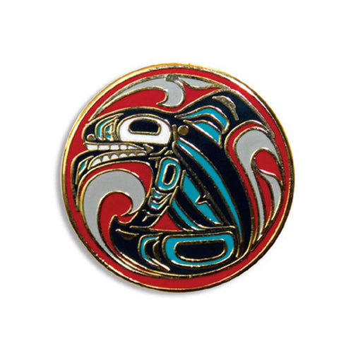 Frog Enamel Pin Designed by Corey W. Moraes – Sacred Circle Gifts and Art