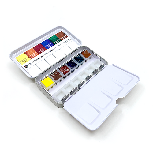 Opus Essential Watercolours Compact Tin Set of 12 – Opus Art Supplies