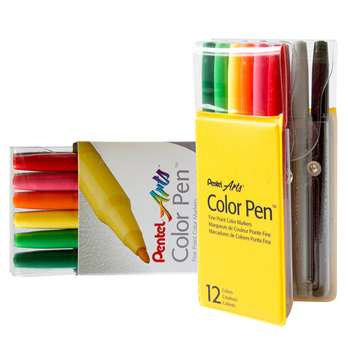 Pentel Color Pen, Set of 36, Assorted (s360-36)