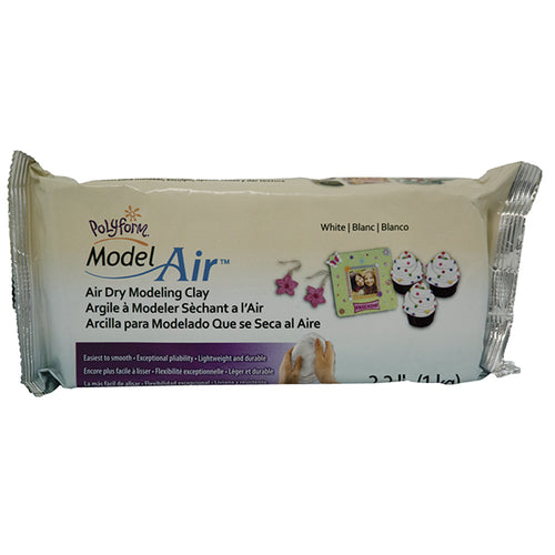 DAS Air Dry Modeling Clay, White, 2.2 Pounds 