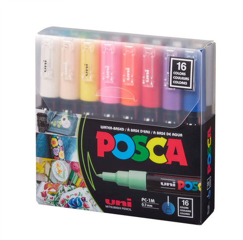 POSCA Paint Marker Sets, 8-Color PC-5M, Metallic Set - Forstall Art Center