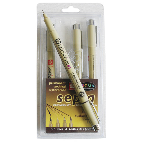 Sakura 6-Piece Pigma Sensei Manga Drawing Set