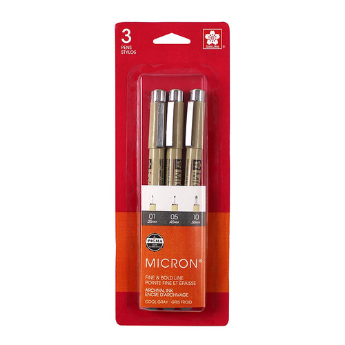  SAKURA Black Pigma Micron PN Pens .45mm 3/Pkg, 3 Count (Pack  of 1), Original Version : Arts, Crafts & Sewing