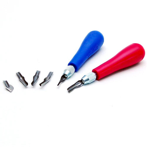 Speedball Linoleum Cutter Kit Assortment #1 - Linocut Carving Tools for  Block Pr