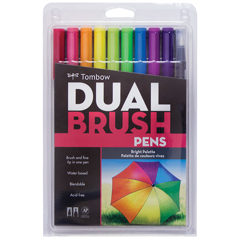 Dual Brush Pen 108 Color Set with Storage Case, Brush Markers