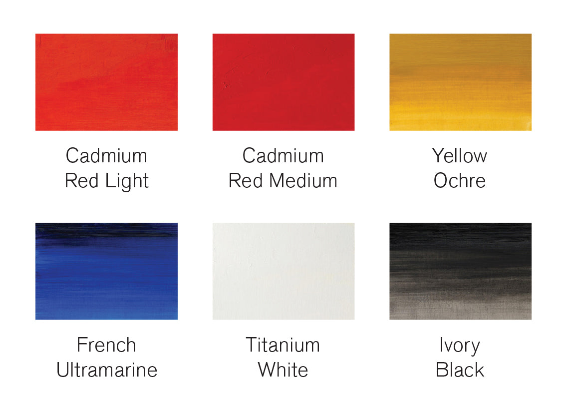 skin tone chart painting