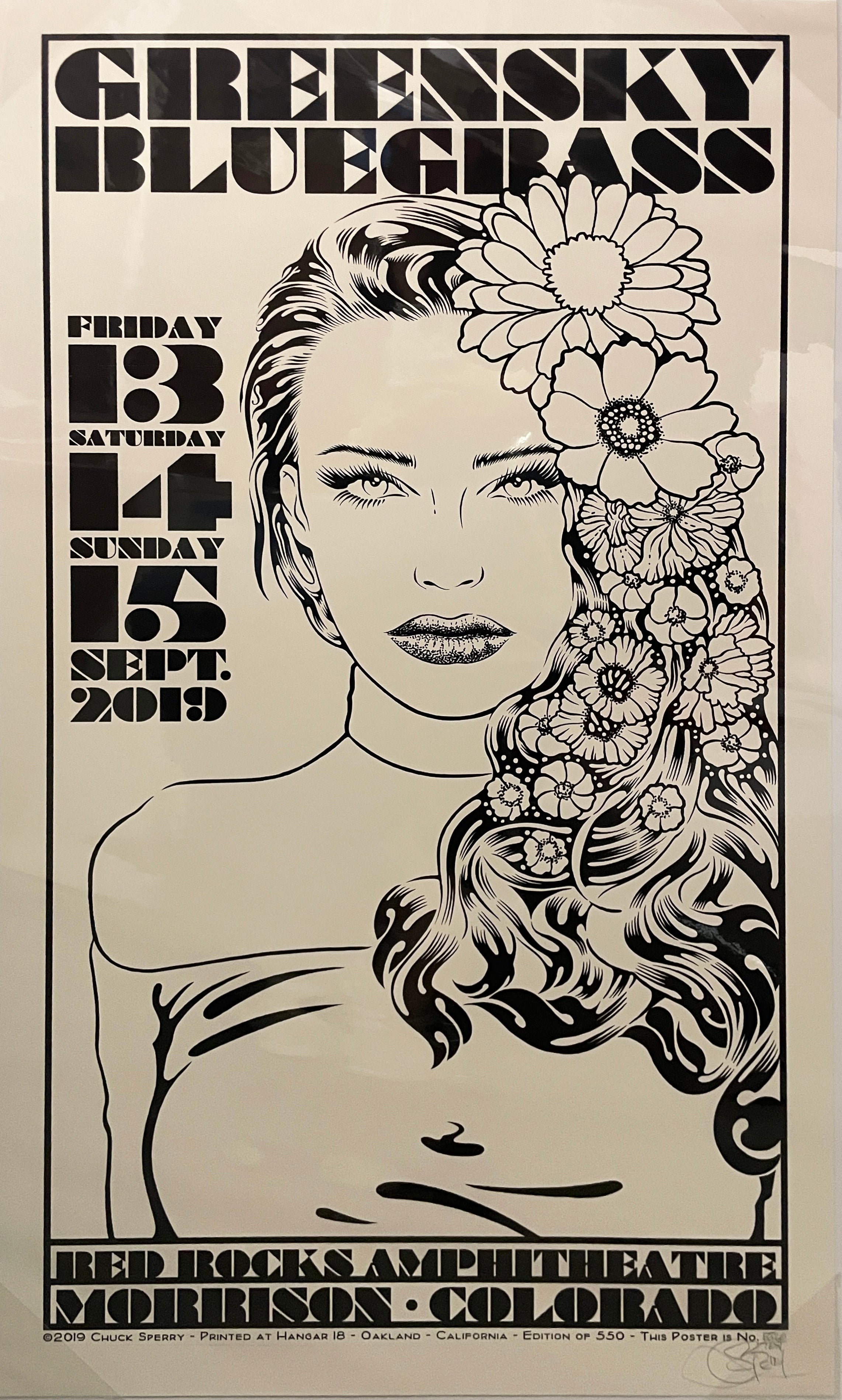 Chuck Sperry - "Greensky Bluegrass, “Idyia" (B&W Test Print)
