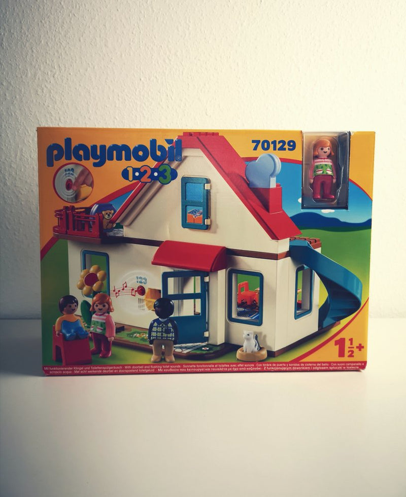 Playmobil 1.2.3 Stort Familiehus - fra 18 mdr.