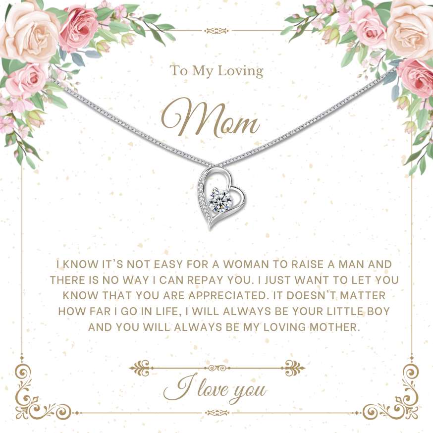 Love Diamond Necklace For Loving Mom（Mother's Day Gift)