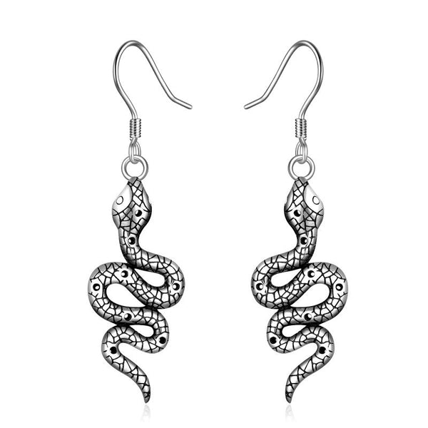 Snake Earrings Jewelry Snake Shaped Dangle - Ecart