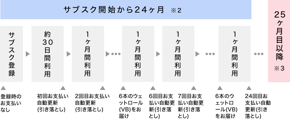 ウェットロール（VB）の定期購入（本体プレゼント）