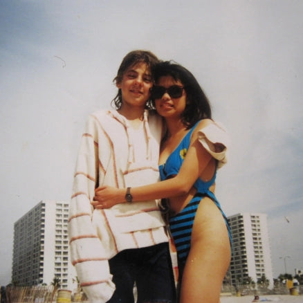 Michael and Rhoda in Santa Monica Beach circa 1989