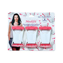 Load image into Gallery viewer, Medifit Pink &amp; White Disposable Manual Razor For Women(6 pieces)
