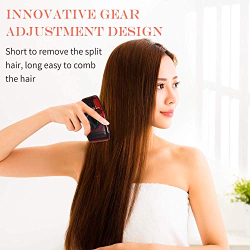 Split Ends Trimmer For Women by Lescolton  Damaged Dead Hair Remover   Cordless Universal Voltage Cutting Dry  Slick Hair Machine Red   Amazonin Health  Personal Care