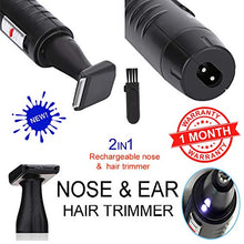 Load image into Gallery viewer, 2in1 Rechargeable Nose Trimmer For Men Face Care Beard Hair Removal Shaving Trimmer Hair Nose Cutter Hair Clipper Men Nose Trimmer Personal Care Products for Men &amp; Women
