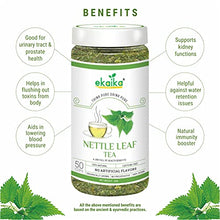 Load image into Gallery viewer, Ekaika - Nettle Leaf Tea 50g | 50 Cups | Supports Kidney Function &amp; Urinary Tract Health | Organic Dried Loose Leaves For Immunity | Urtica Dioica | Caffeine Free Herbal Detox Tea
