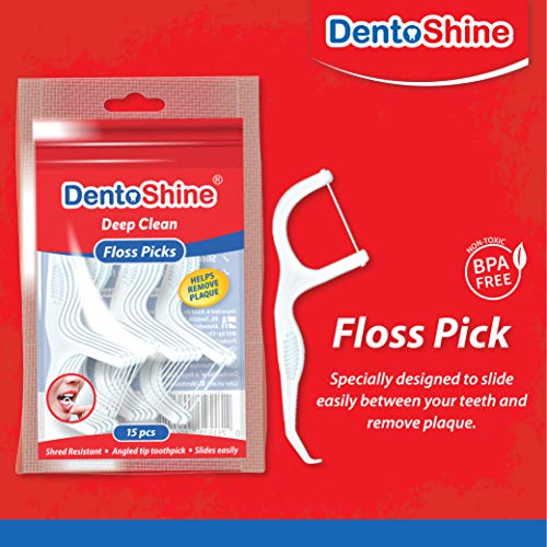 Goed lekken automaat DentoShine Deep Clean Floss Picks - 15 ct Resealable Poly Bag (Pack of –  NavaFresh - United States