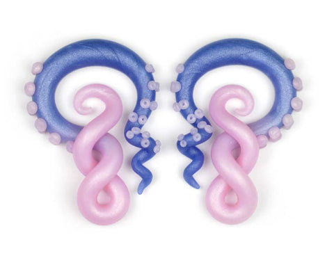00g 9mm Tentacle Earrings
