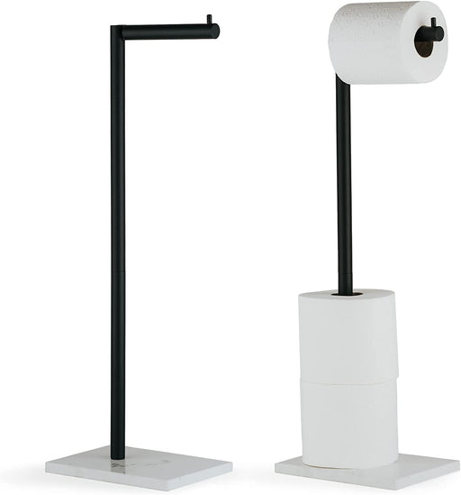 Valsan PS602MB: Sensis Freestanding Toilet Paper Holder - Matte Black