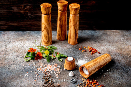 Large Olive Wood Pepper Mill