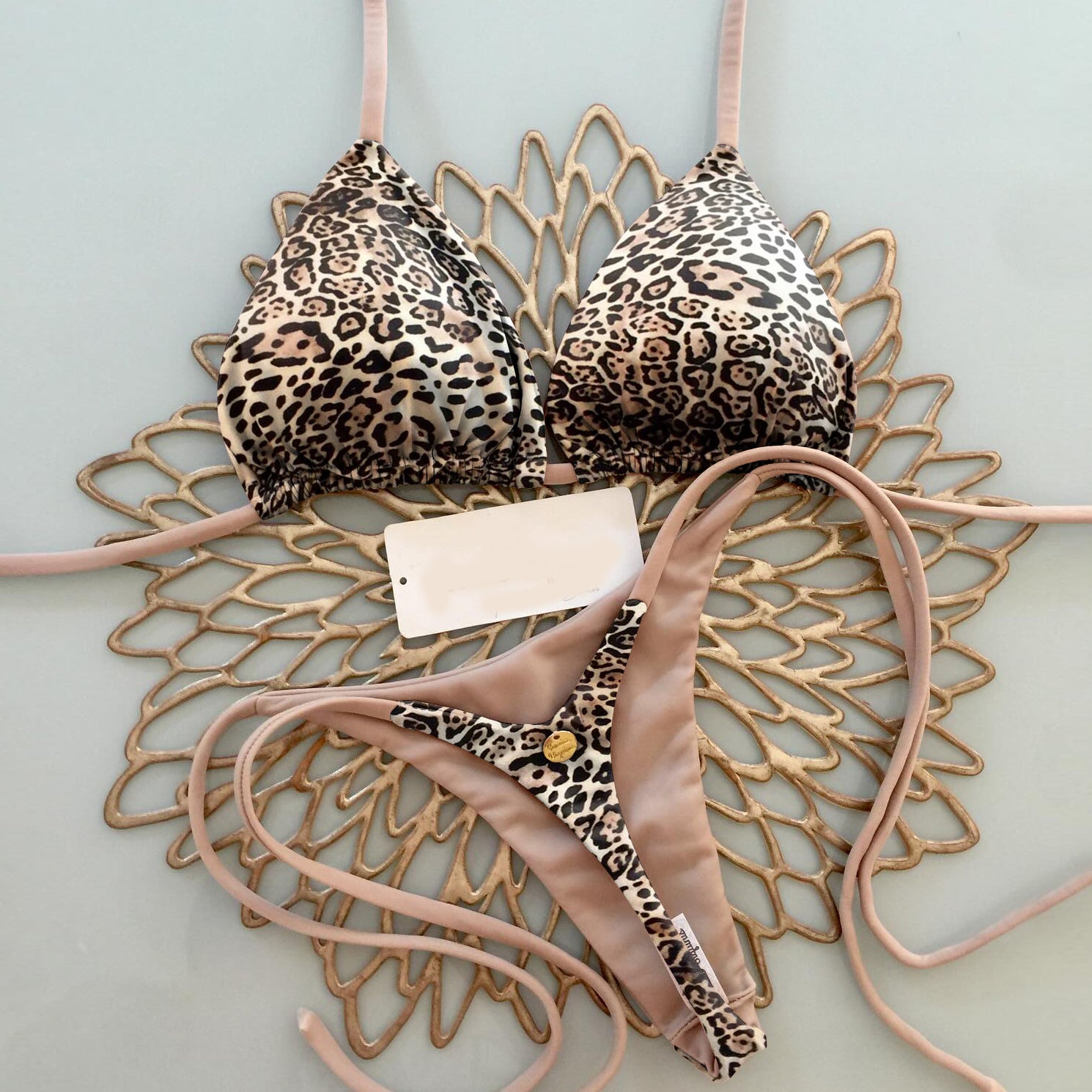 Sexy leopard print bikini