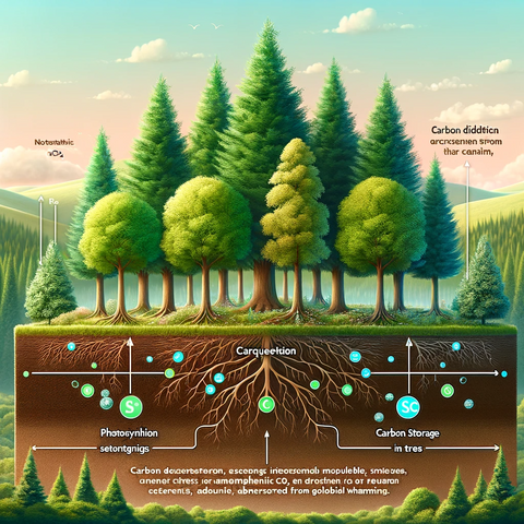 कार्बन पृथक्करण में पेड़ों का महत्व