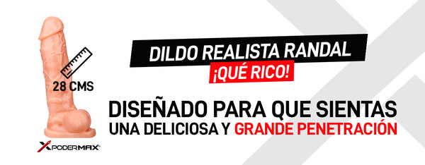 Dildo Realista Randal diseñado para que sientas una deliciosa penetración