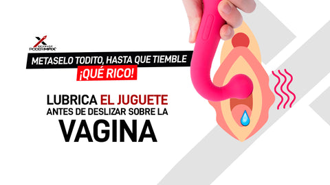 Lubricalo antes de usar el Vibrador Doble Estimulación Bonnie Svakom