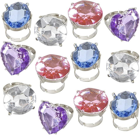 Plastic Jewel Princess Rings for Kids - 144 Pack - Colorful Birthday P ·  Art Creativity