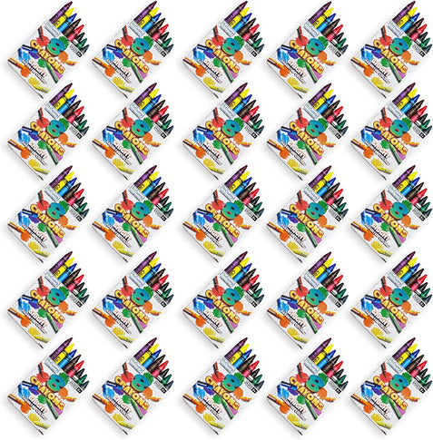 Mini Crayon Sets for Kids, 12 Pack, Contain 8 Mini Crayons in Each Set ·  Art Creativity