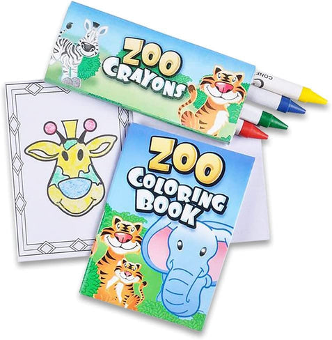 ArtCreativity Dental Coloring Book Kit for Kids - 12 Sets - Every Set  Includes 1 Mini Color Book and 4 Crayons - Fun Birthday Party Favors,  Sleepover
