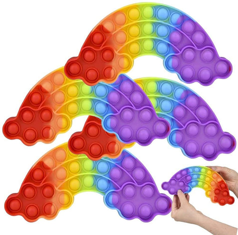 Buy ASONA Rainbow Push Bubble Pop Fidget Toys 3 Packs Bubbles Wrap Popper  Popping Sensory Toy for Girls Boys Kids Toddlers, Anxiety Stress Toy for  Christmas Stuff Circle Square Octagon Multi Color