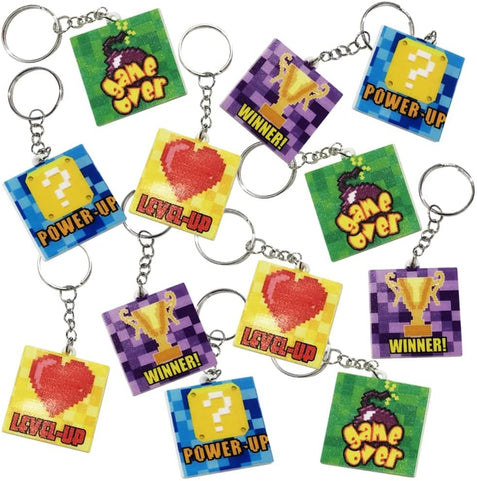 Fast Food Keychains For Kids, Set of 6, Includes Soda, Pizza, Taco