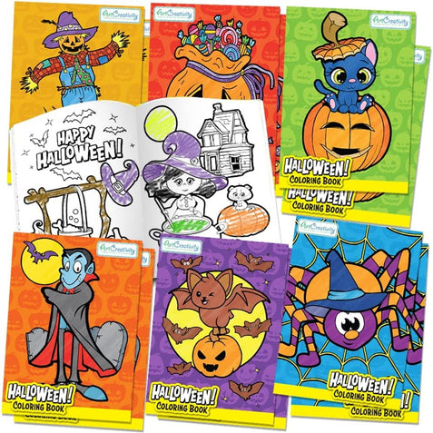 Max Fun 40 Pack Halloween Coloring Books for Kids Ages 2-4 4-8 8-12, Bulk  Mini Coloring Books for Boys Girls, Halloween Trick or Treat Goodie Bag