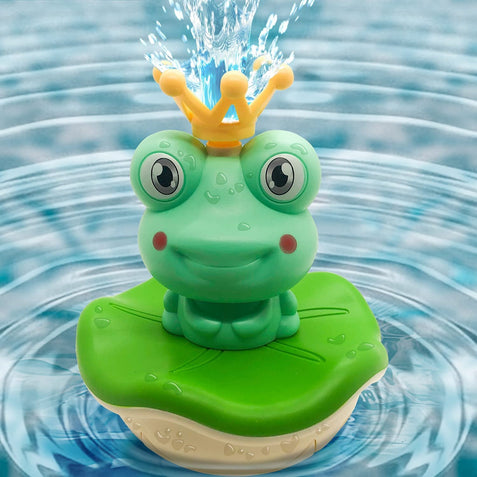 QJUHUNG Swimming Frog with Baby Plastic Electronic Battery