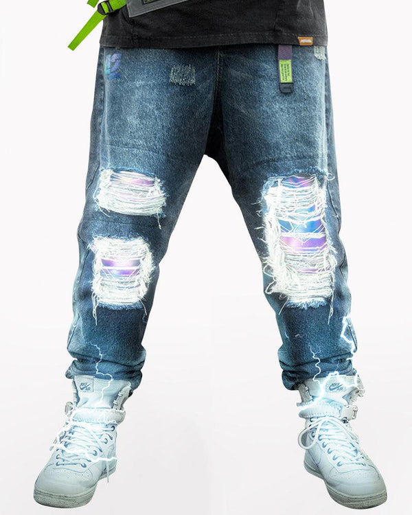 XIPHEVIL Cyberpunk Reflective Unisex Pants – Techwear Official