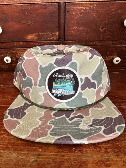 Musky Field Camo Grandpa SnapBack – Headwaters Hat Co