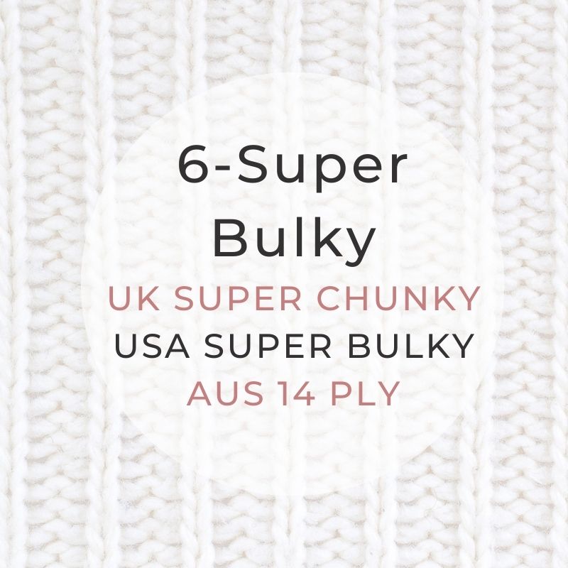 6 Super Bulky Yarn 