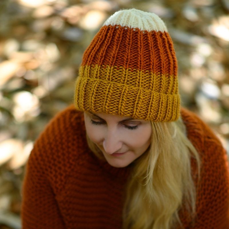 Candy Corn Hat Knitting Pattern Handy Little Me Shop