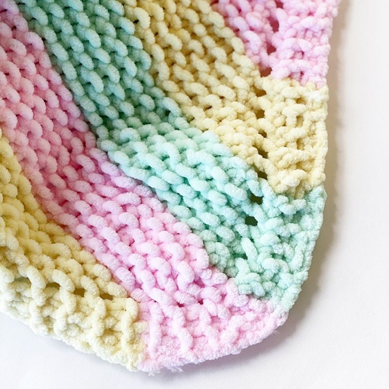 Easy Baby Blanket Knitting Pattern (Broken Rib Stitch) - Handy Little Me
